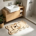 thumbnail image 4 of Tuvgenk Bathroom Shower Rugs Water Absorbent Cute Bathroom Floor Mats Animai Print Novelty Shaped Quick Dry Non-Slip 16 X 24 in, 4 of 6