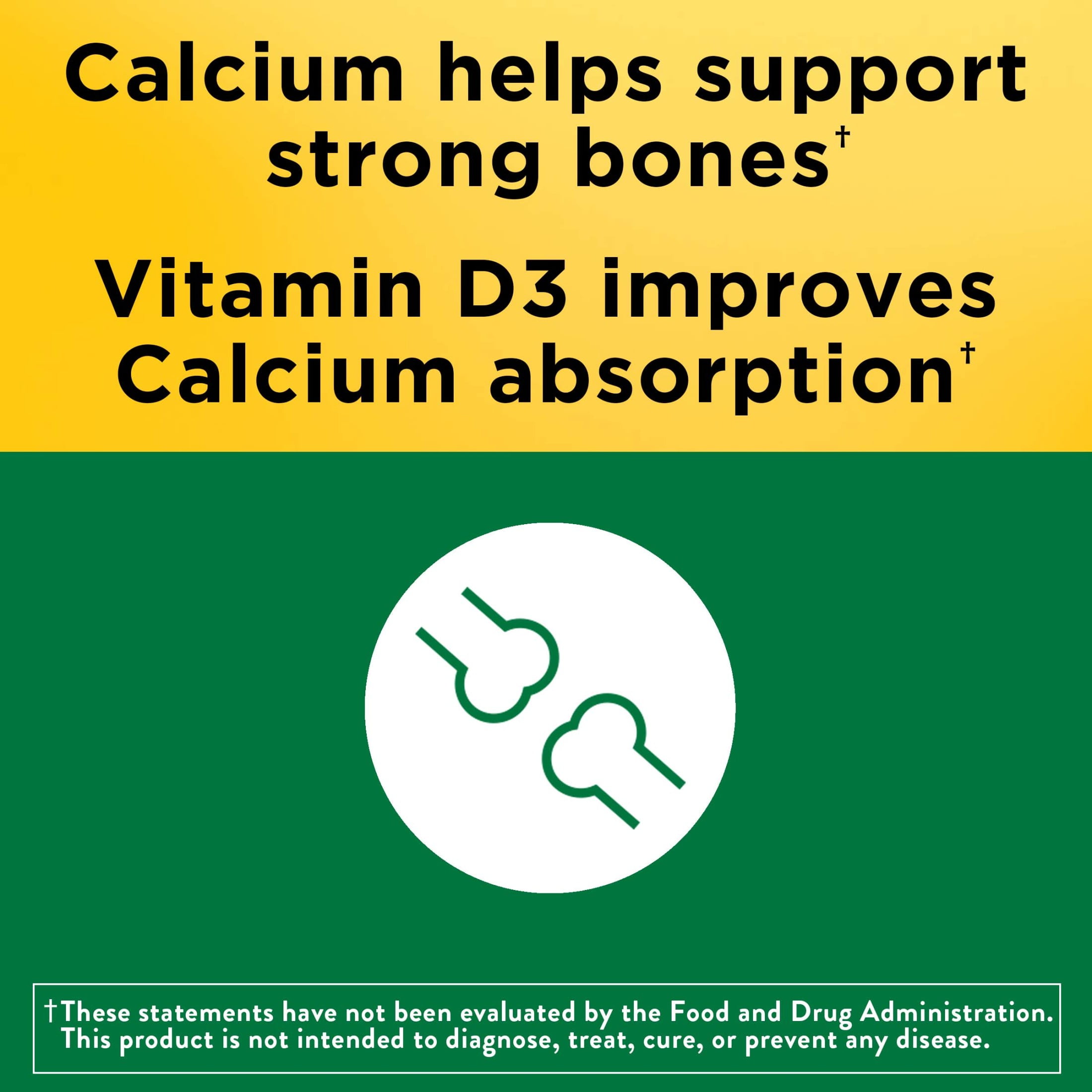 (3 pack) Nature Made Calcium 500 mg per Serving Gummies, Dietary Supplement for Bone Support, 80 Count