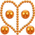 thumbnail image 3 of Golden ABS Pearl Vase Fillers for Decoration with No Hole Design 100pcs, 3 of 5