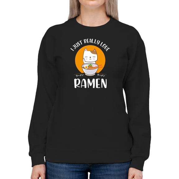 Ramen Fan Women Sweatshirt, Female x-Large