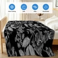 thumbnail image 4 of Black and White Floral Cooling Blanket,Lightweight Breathable Summer Throw Blanket with Double Sided Cold Effect,Modern Oil Painting Abstract Art Picnic Blankets Bed Sheet for Hot Sleepers 60"x80", 4 of 8