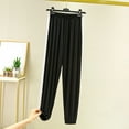 thumbnail image 2 of MGDXOX Women's Soft Modal Pajama Pants Loose Elastic Waist Comfy Joggers Sleepwear Pjs Bottoms Lightweight Lounge Pants Black XL, 2 of 3