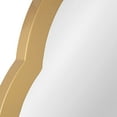 thumbnail image 4 of Kate and Laurel Eileen Framed Arch Mirror, 20" x 30", Gold, Traditional Glam Windowpane-Inspired Arched Mirror For Bathroom Vanity, Bedroom, Entryway Console, 4 of 6