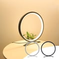 thumbnail image 1 of Sentmoon Bedside Table Lamps Desk Lamp Table Lamp, Metal Ring Table Lamp Bedside Table Bedside Lamp, Modern Reduce Lamp/Bedroom/Living Room LED Warm Light, 10 Inch, 1 of 8