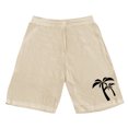 thumbnail image 4 of Beach Shorts for Men 2026 Summer Coconut Tree Printed Elastic Waist Straight Leg Loose Knee Length Shorts with Pockets, 4 of 4