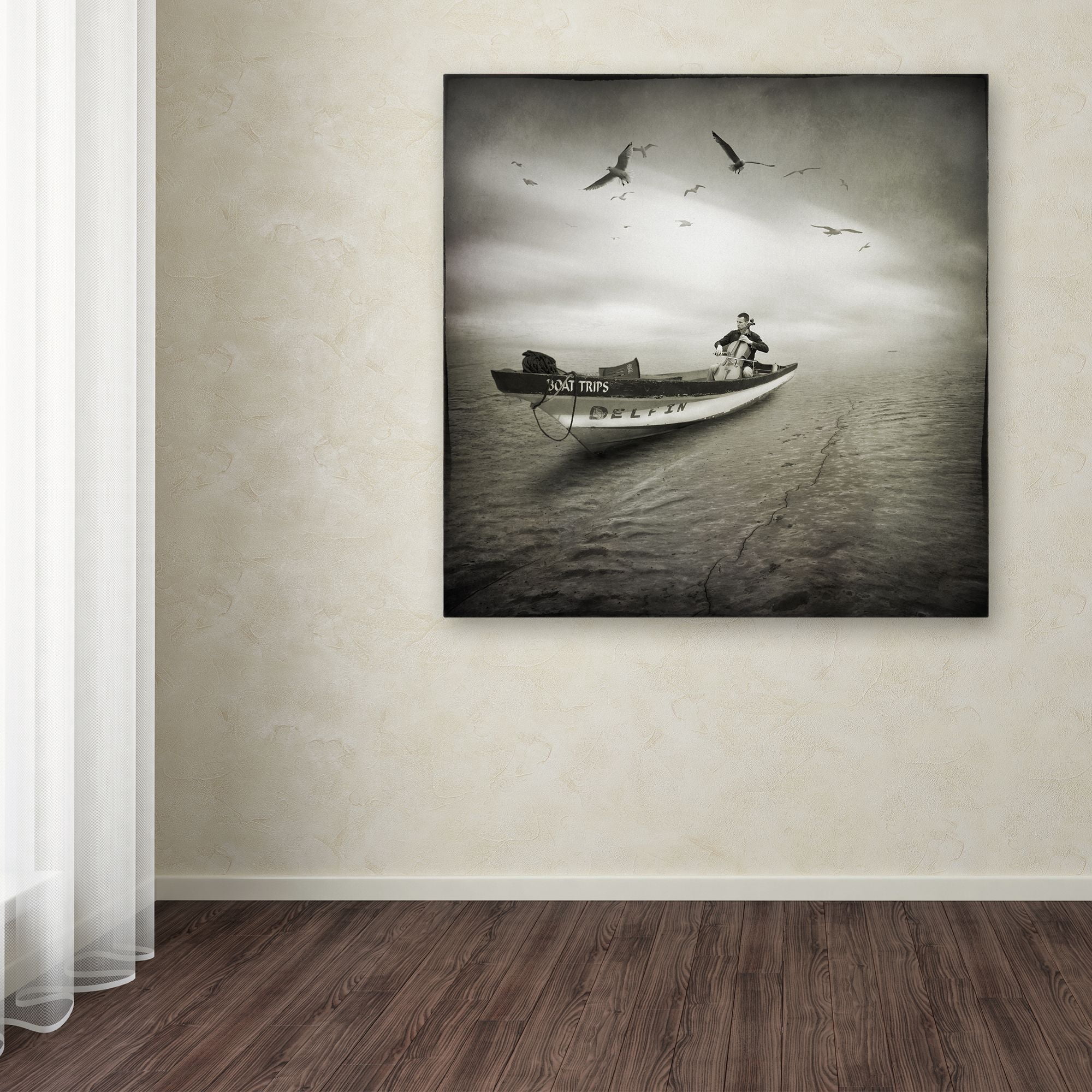 Trademark Fine Art "Cello Sophia" Canvas Art by Moises Levy