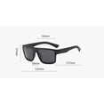 thumbnail image 3 of Polarized Sports Sunglasses For Men Outdoor Cycling Driving Fishing Black Frame Gray Lens Durable Frame Design, 3 of 5