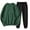 Green, variant on FAIWAD Womens Sweatsuit 2 Piece Set Crewneck Long Sleeve Pullover Sweatshirt and Solid Color Jogger Sweatpants 2Pcs