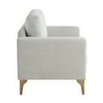 thumbnail image 4 of Studio Living Mayfield Modern Arm Chair, Ivory Woven Fabric, 4 of 8