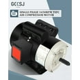 thumbnail image 2 of Electric Motor 1.5HP 3450RPM General Purpose Single Phase Motor 115/230V 56 Frame 5/8“ Shaft Diameter CW/CCW TEFC 2Pole, 2 of 7