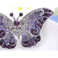 thumbnail image 3 of Empress Monarch Winged Butterfly Swarovski Crystal Rhinestone Brooch Pin, 3 of 5