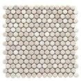 thumbnail image 3 of The Tile Life Eterna Penny 1" x 1" Sumatra Glass Mosaic Floor and Wall Tile, 1 Sheet, 3 of 14