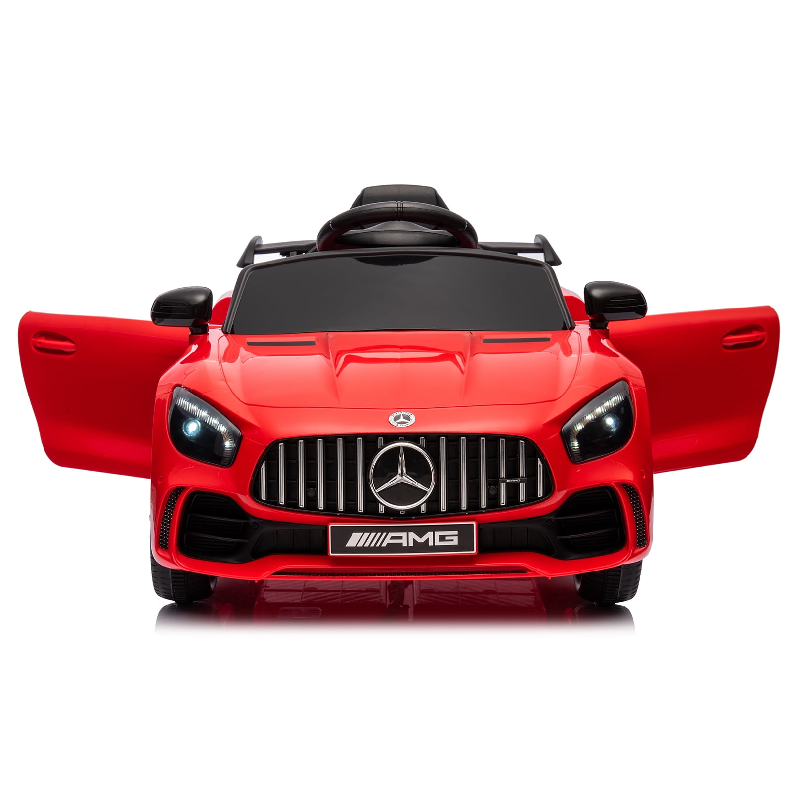UBesGoo Ride on Car Toy for Kid 12V 4.5Ah Licensed Mercedes-Benz Electric Car, Red