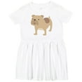 thumbnail image 3 of Inktastic Bulldog Girls Toddler Dress, 3 of 5