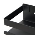 thumbnail image 7 of vidaXL Shower Shelf Matt Black 11.8"x3.9"x2.4" Brushed 304 Stainless Steel, 7 of 7