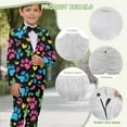 thumbnail image 6 of Xoenoiee Colorful Dog Paw Heart Print Boys Suits 2 Piece Formal Kids Tuxedo Suits for Boys Valentine's Day Slim Fit Casual Ring Bearer Outfit with Blazer Jacket Pants, 13-14 Years, 6 of 7
