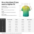 thumbnail image 7 of Haiem Teal To Yellow Gradient Men's Casual Shirts Short Sleeve Button Down Shirts Fashion Textured Summer Beach Shirt-Large, 7 of 7