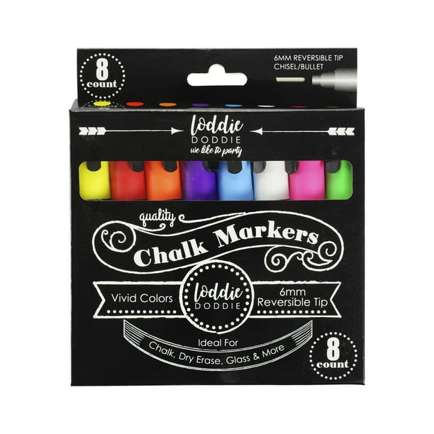 8ct Liquid Chalk Markers Vivid Colors by Loddie Doddie