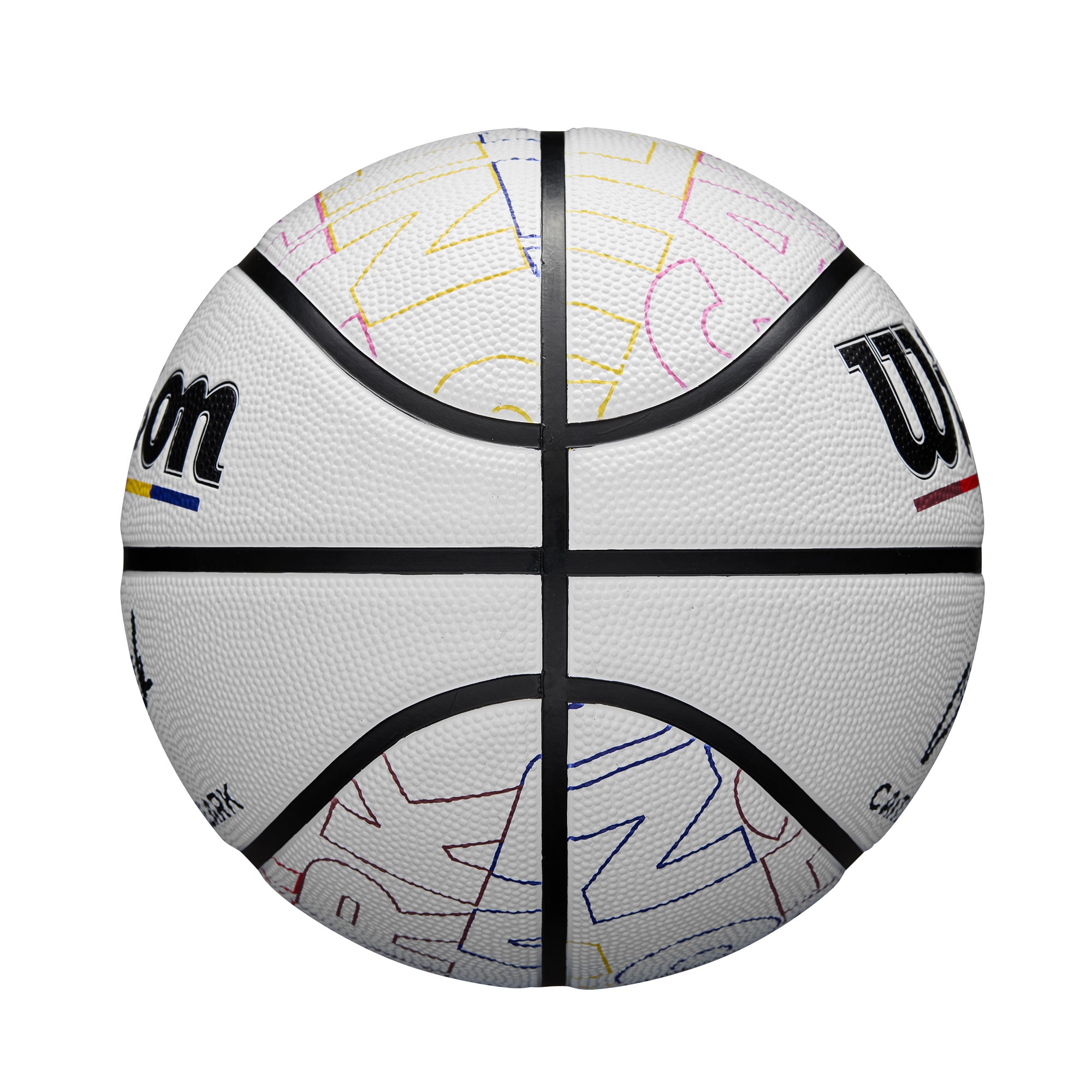 Wilson Caitlin Clark Journey Series Basketball - White/Multicolor, Size 6 - 28.5"