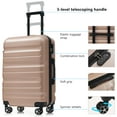 thumbnail image 5 of 6-Piece ABS Hardshell Luggage Set - Lightweight & Durable Suitcases with Dual Spinner Wheels, Carry-On & Check-In Sizes for Travel & Business, 5 of 9
