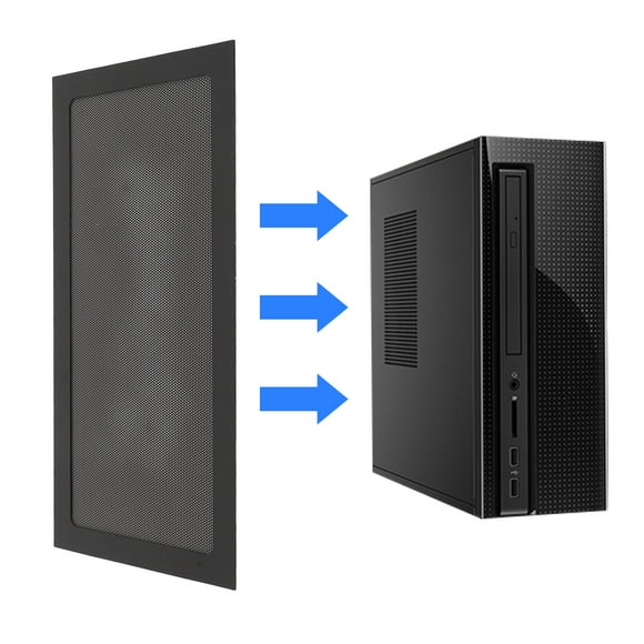 PC Case Dust Mesh Filter, 2pcs 140 X 280mm PC Fan Dust Mesh Filter, PVC Computer PC Case Dust Proof Filter Cover with Magnetic Frame for PC Case Power Supply, Fan Vent