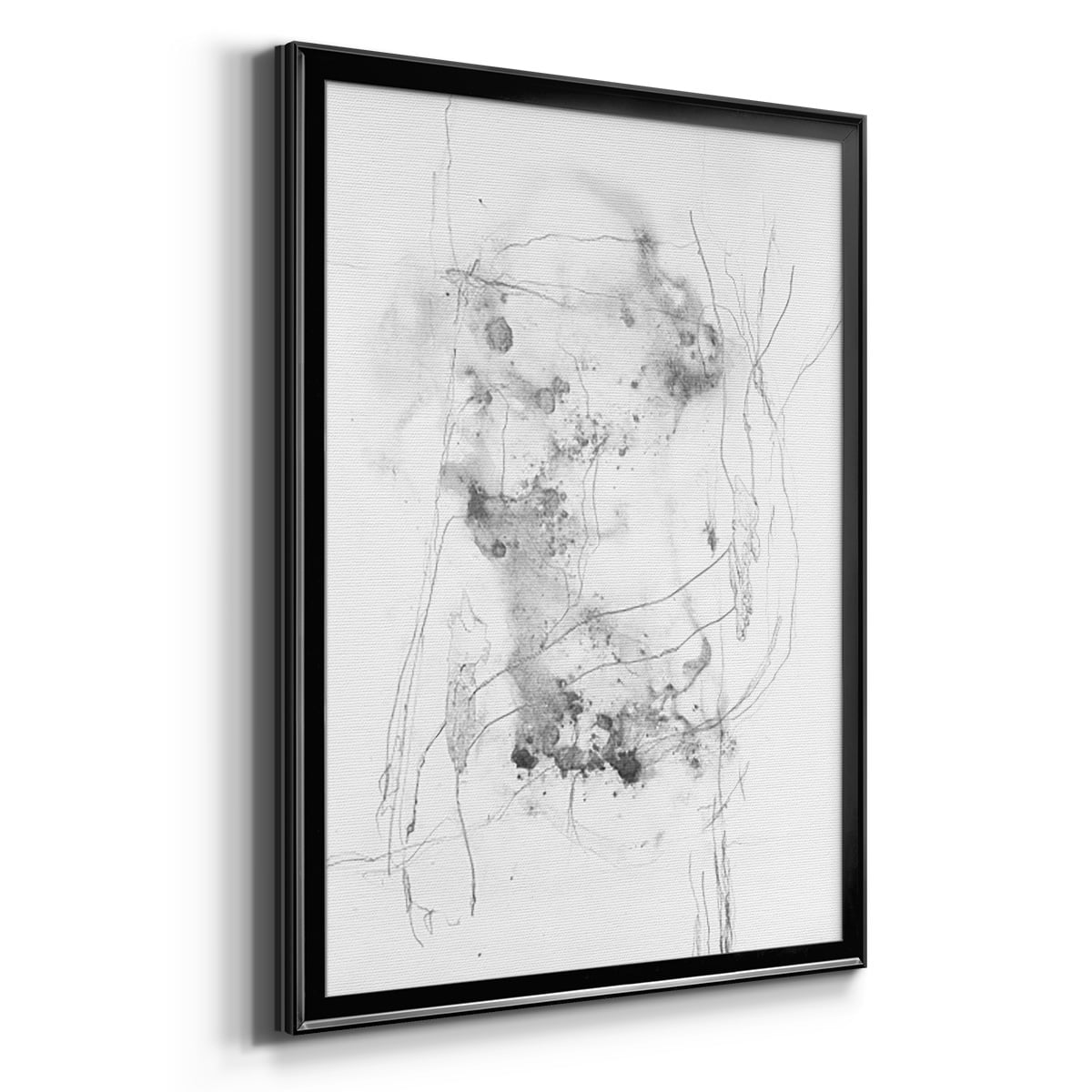 Graphite Abstract IV Premium Framed Print, in Gold, Black, or Silver - Ready to Hang