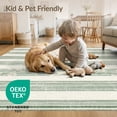 thumbnail image 4 of ODIKA Vintage Striped Distressed Faded Banded Border Retro Farmhouse for Playroom, Bedroom, Reading Nook, Pet Friendly & Kids Safe Play, 4 of 7