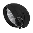 thumbnail image 2 of RYDCOT Cotton Bonnet for Sleeping Men Women, Adjustable Silky Satin Lined Sleep Cap, Hair Wrap Slouch Beanie Hat, 2 of 3