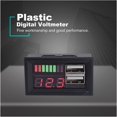 thumbnail image 4 of Rosie LED Digital Voltmeter Voltage Meter Volt Tester Dual USB 5V 2A For DC 12V Car 1 Pack, 4 of 7