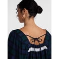 thumbnail image 5 of Joyspun Women's Flannel Peasant Sleep Top with Long Sleeves, Sizes XS-2X, 5 of 6