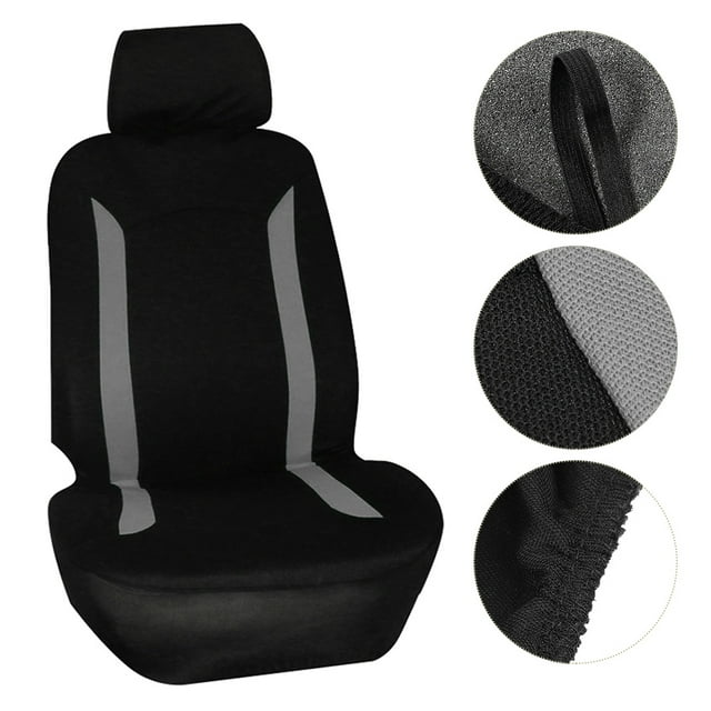 Accesorio para interior de automóvil, juego de 4 fundas para asientos de automóvil, protector de asiento, integración perfecta