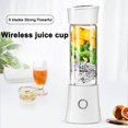 thumbnail image 3 of Portable Juice Blender,480ml,BPA Free,Mini USB Smoothie Blender,100W,Christmas GiftWhite, 3 of 5