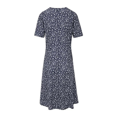 thumbnail image 3 of Women O-neck Summer Dress Casual Loose Short Sleeve Boho Floral Print Midi Dress Baggy Comfy Pockets Dress, 3 of 5