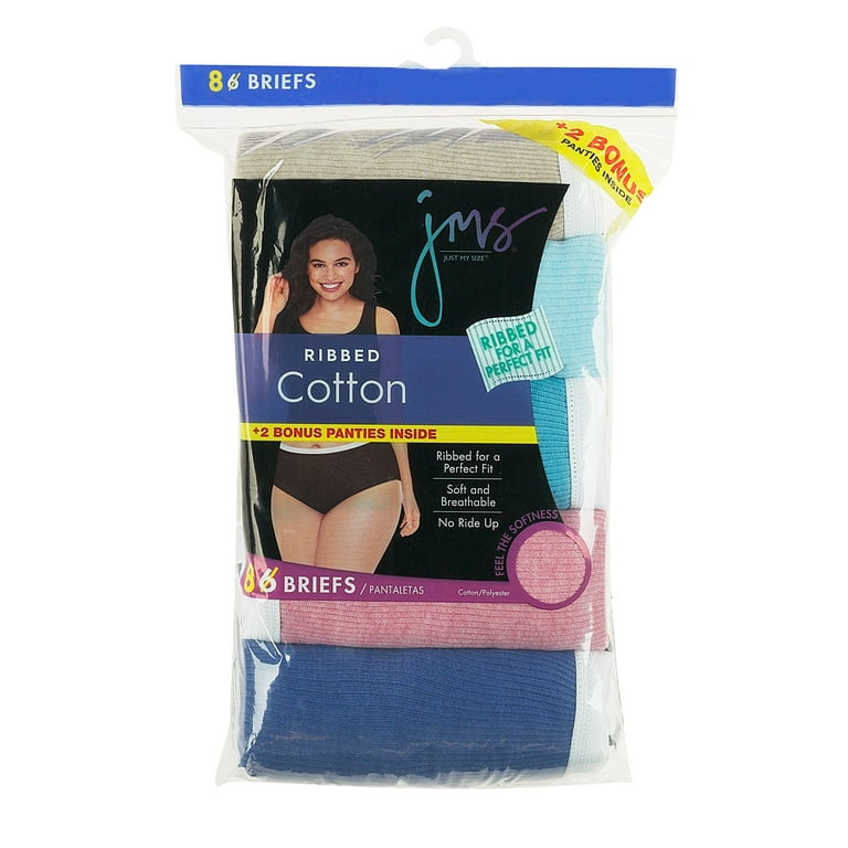 Just My Size Womens' smooth stretch microfiber hipsters, 5 + 2 bonus pack