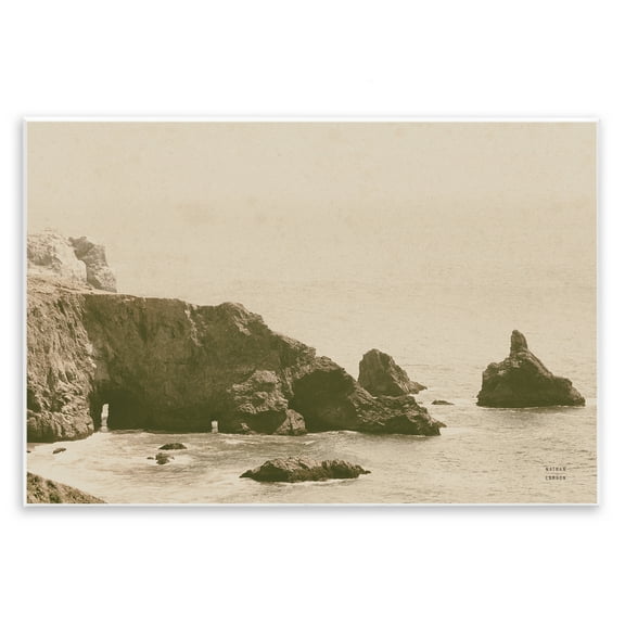 Stupell Industries Passing Through Cove Coastal Photography Unframed Art Print Wall Art, 15 x 10