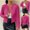 Hot Pink, variant on Drovellove Women's Sequin Jacket Open Front Cardigan Coat - Long Sleeve Shimmer Blazer for Evening Parties, Date Nights, and Club Glam | Lightweight Summer Cover Up for Dressy Occasions
