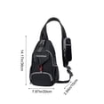 thumbnail image 3 of Lksixu Small Sling Bag for Men & Women, Oxford Cloth Crossbody Backpack with Phone Pack, Lightweight Anti-Theft Shoulder Bag, Water-Resistant Chest Bag Casual Fanny Pack for Travel Hiking Workout, 3 of 6