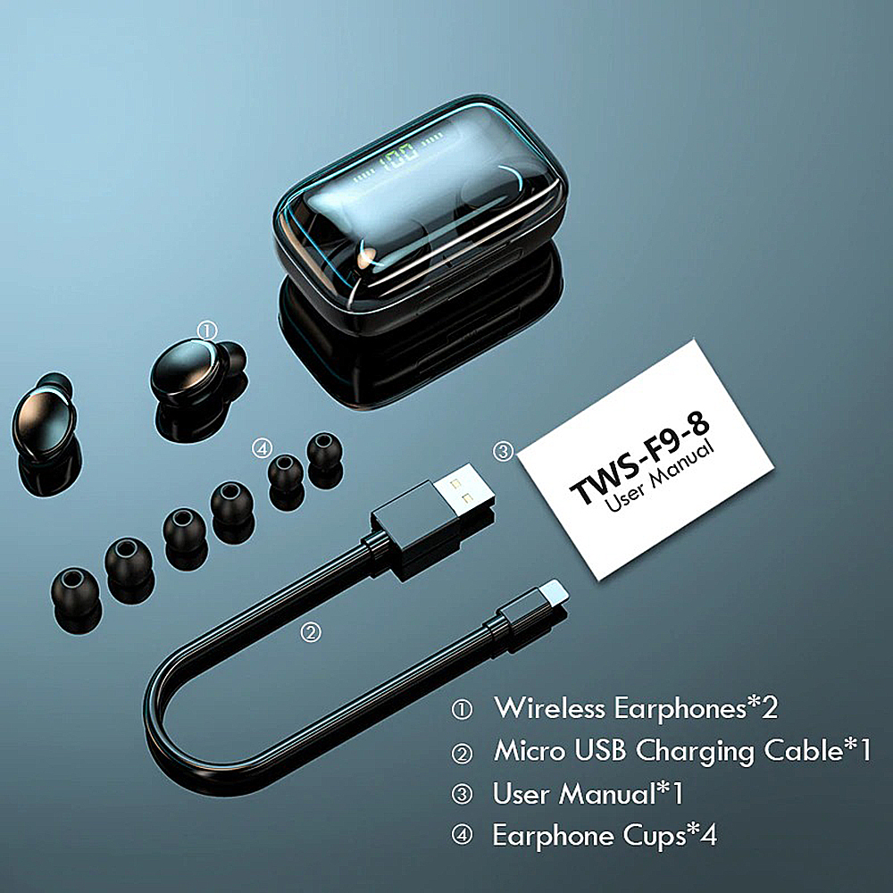 tws f9 bluetooth 5.0