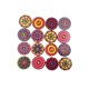 thumbnail image 2 of Minnieouse Paquete de 100 botones de mezclados 2 agujeros sujetadores de estilo Vintage forma de cuenco botón para manualidades DIY para coser Accesorios de disfraces 25 mm Minnieouse AP010968-03, 2 of 6