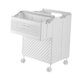 thumbnail image 5 of Cesta de ropa plegable con ruedas, cesta de almacenamiento, contenedor de ropa de gran capacidad. Blanco, 5 of 9