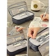 thumbnail image 3 of 1 pc, Pencil Case for School Supplies, Standing Pencil Case, Foldable Pencil Case, Pen Holder, 3 of 5