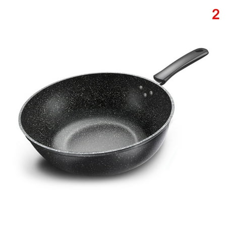 

Frying Pan with Lid Non-Stick Granite Small Frying Pan Wok Multifunctional Easy to Clean for Kitchen