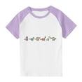 thumbnail image 1 of RXIRUCGD 2025 Vêtements d'Été pour Enfants Tout-Petits Garçons Filles Mode Mignon Col Rond Imprimé Manches Courtes Haut, 1 of 7