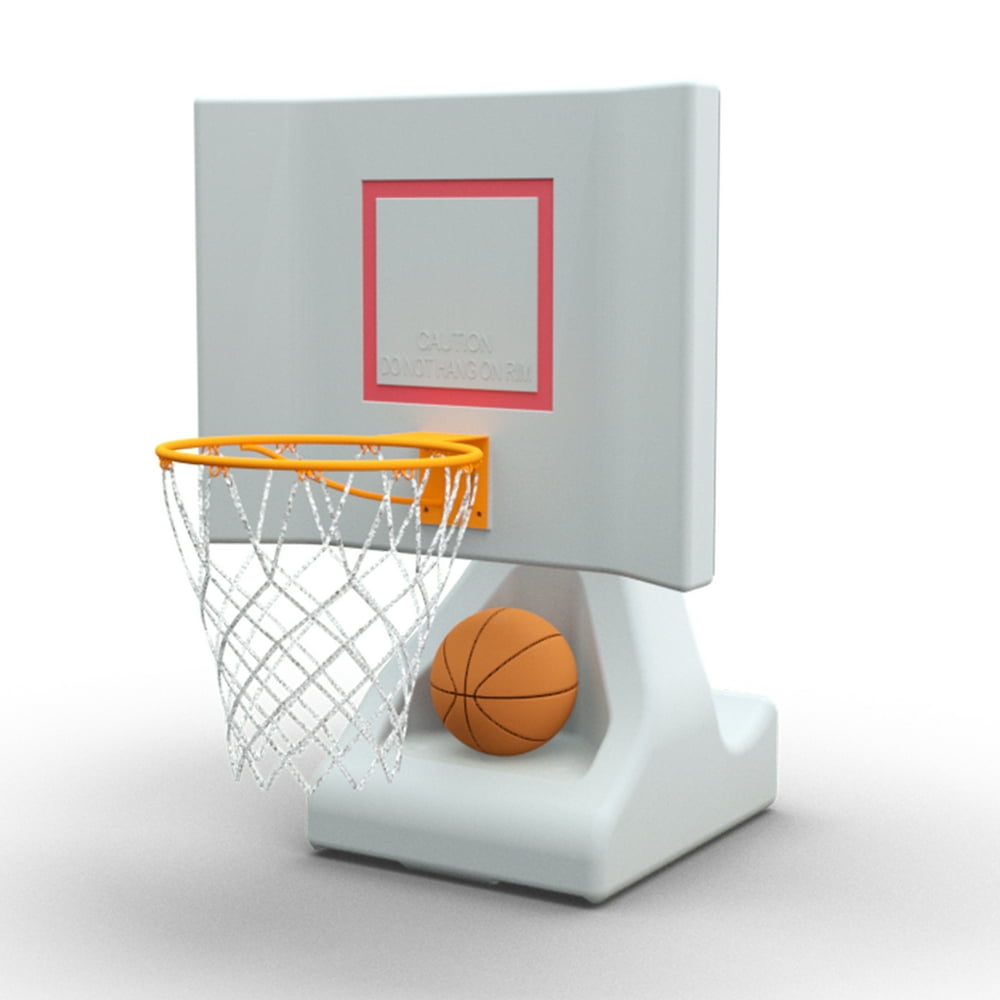 Pool Basketball Hoop by POOL SHOT with Powder Coated Hoop, Stainless