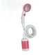 thumbnail image 3 of Bomba de ducha eléctrica portátil de 3 marchas para acampar, alimentada por batería, acero inoxidable ABS, uso en exteriores - Rosa, 3 of 10