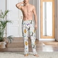 thumbnail image 5 of Uemuo Colorful Poodle Dog Pattern Men's Wide Leg Palazzo Lounge Pants with Pockets Light Weight Loose Comfy Casual Pajama Pants-X-Large, 5 of 9