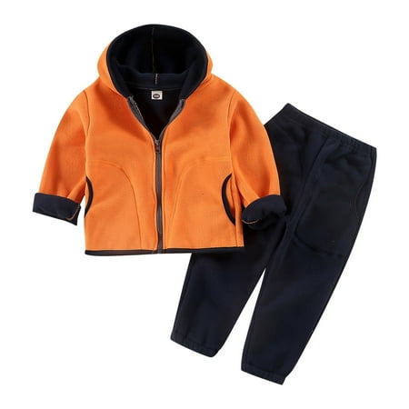 

Coerni Baby Girls Boys Toddler Hoodie Zipper Sweatshirt 2Piece Fall Clothes Sweatpants Jogger Outfits Set 1-12 Years