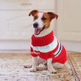 thumbnail image 5 of Abrigo para perros pequeños BRI Suéter navideño Rojo Verde Tamaño M, 5 of 5