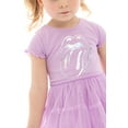 thumbnail image 7 of Rolling Stones Toddler Girl Iridescent Graphic Tiered Tutu Dress, Sizes 12M- 5T, 7 of 7