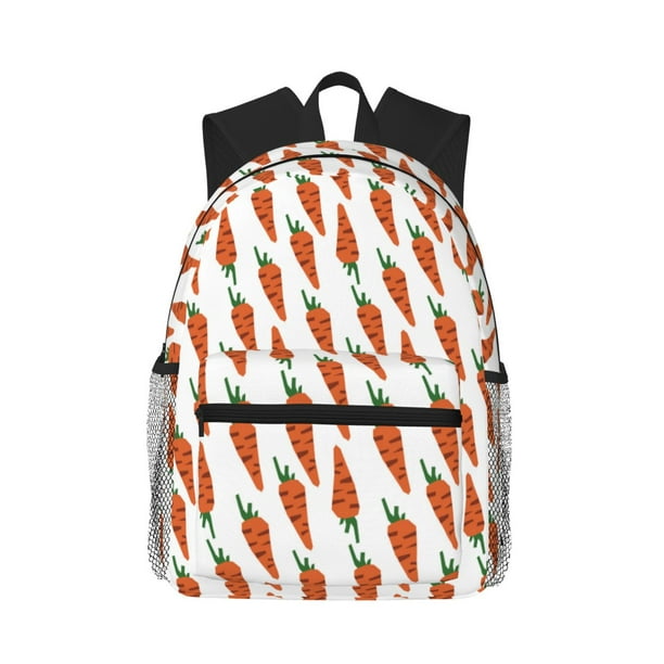 Disketp Carrot Mochila Ligera Clásica con Múltiples Bolsillos, Mochila Casual para Hombre y Mujer, Ideal para Escuela, Trabajo y Viajes